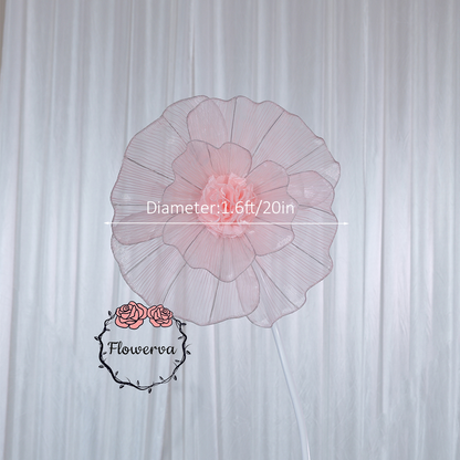 Flowerva Giant Tulle Flower Centerpiece Wedding Decor Light Pink