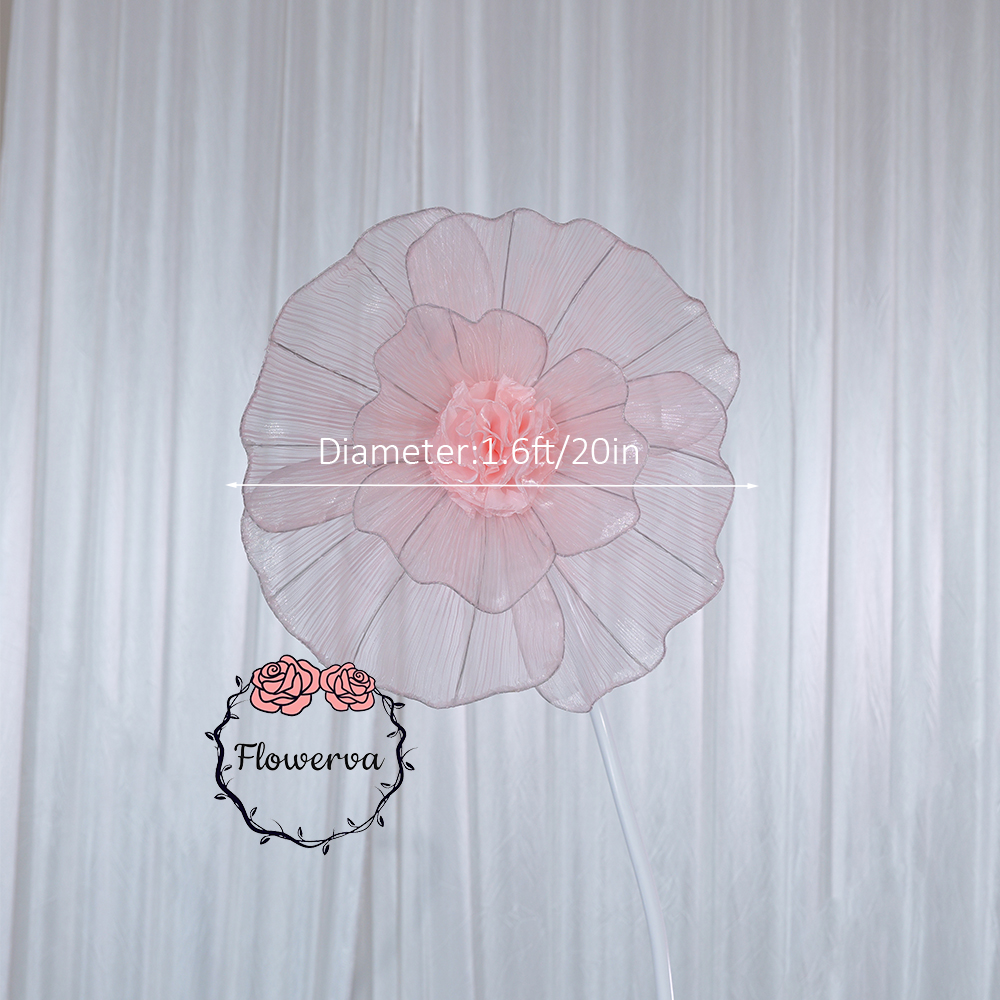 Flowerva Fabric Giant Flower Centerpiece Luxury Wedding & Event Decor