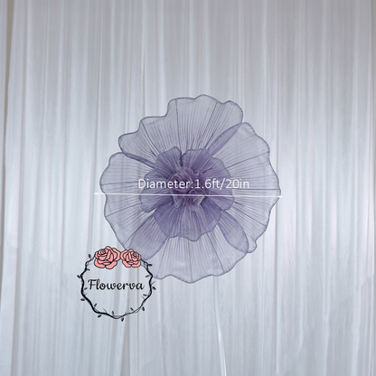 Flowerva Giant Tulle Flower Centerpiece Wedding & Event Decor