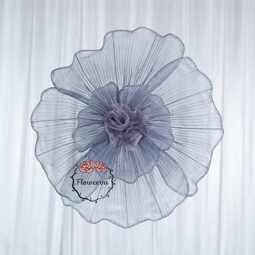 Flowerva Fabric Giant Flower Centerpiece Luxury Wedding & Event Decor