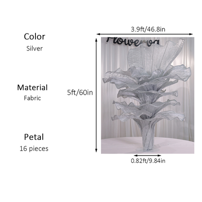 Flowerva Height Fabric Table Flower Wedding Decor(Without Flowers)