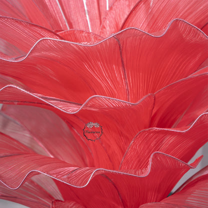 Flowerva Rose Red Table Flower Wedding Decoration (With Base)