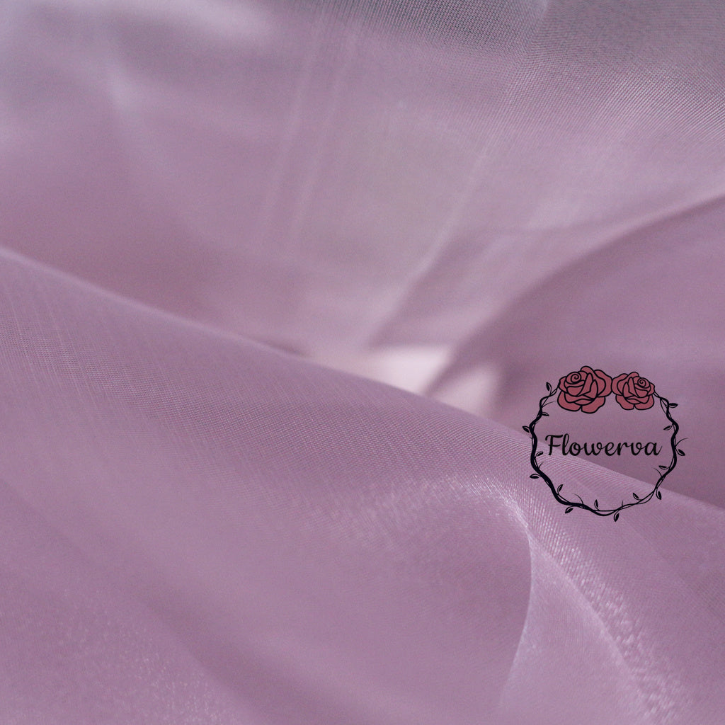 Flowerva – tissu en Organza de soie bleu, fin et doux, pour décoration de mariage, conception de robe 