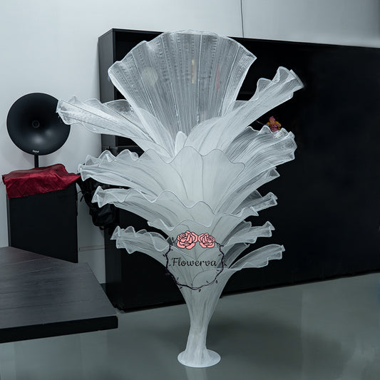 Flowerva Pure White Artistic Wedding Table Decorations