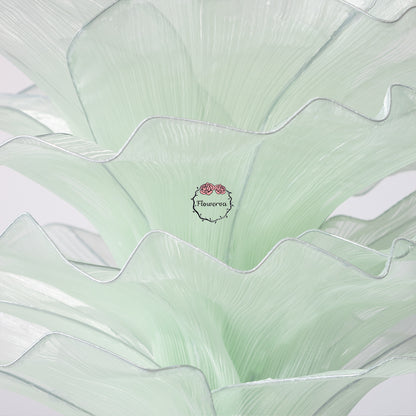 Flowerva Light Green Table Flower Wedding Decoration (With Base)