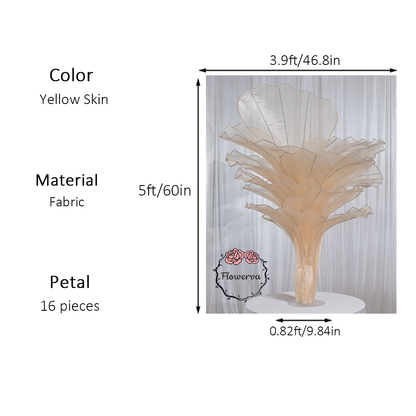 Flowerva Height Fabric Table Flower Wedding Decor(Without Flowers)