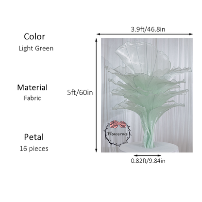Flowerva Height Fabric Table Flower Wedding Decor(Without Flowers)