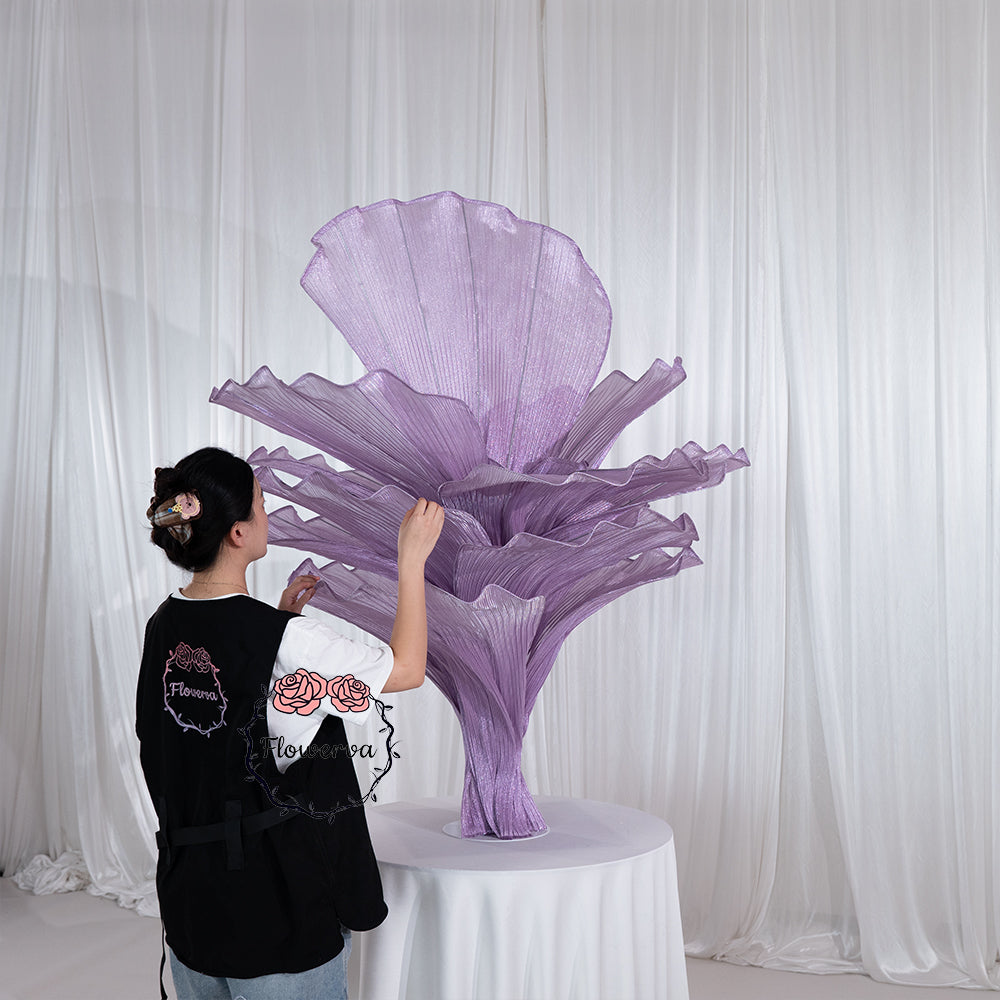 Flowerva Amethyst Wedding and Home Art Decoration Pearl Purple 150cm