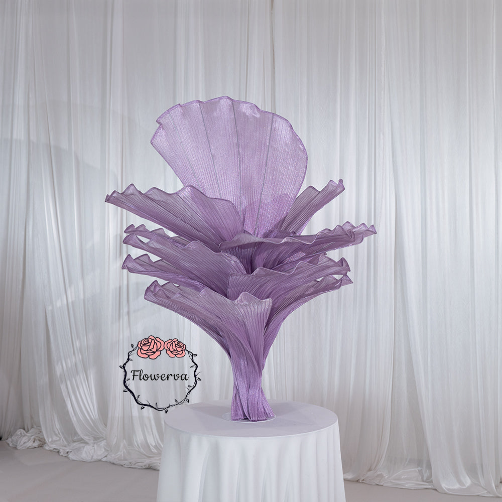 Flowerva Table Flower Wedding Decoration Pearl Purple