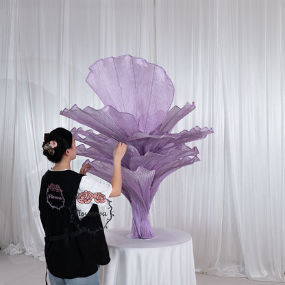 Flowerva Table Flower Wedding Decoration Pearl Purple