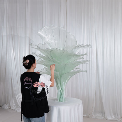 Flowerva Height Fabric Table Flower Wedding Decor(Without Flowers)