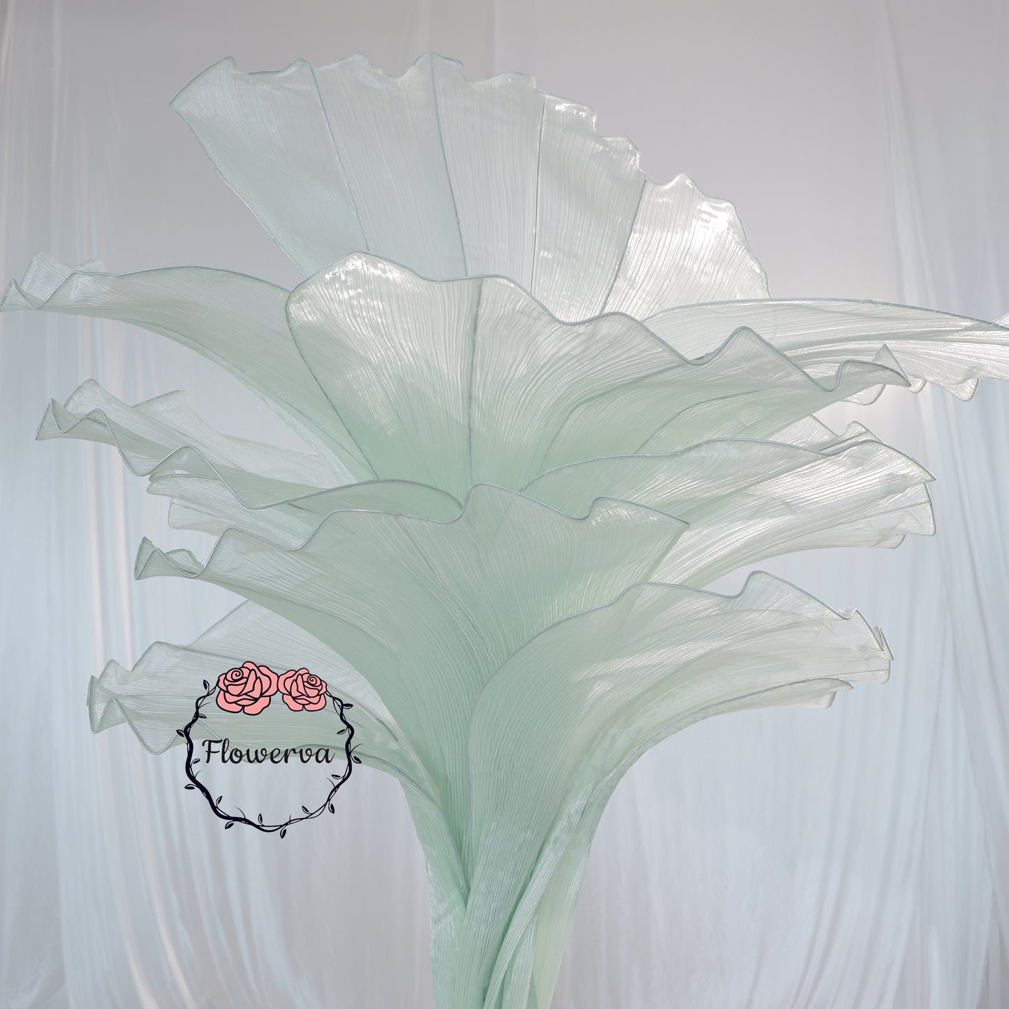 Flowerva Table Flower Wedding Decoration Light Green