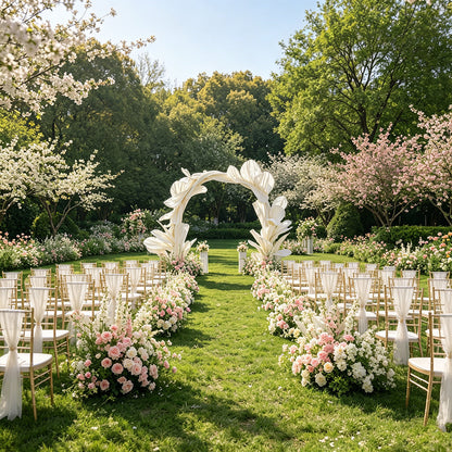 Flowerva Sculptural Petal Arch Wedding Decoration