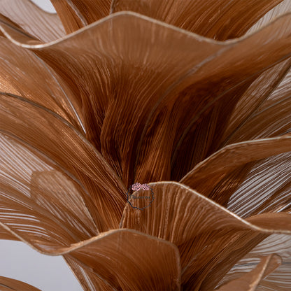 Flowerva Brown Table Flower Wedding Decoration (With Base)