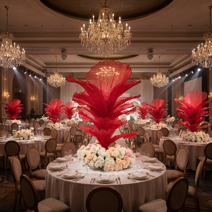 Flowerva Height Fabric Table Flower Wedding Decor(Without Flowers)