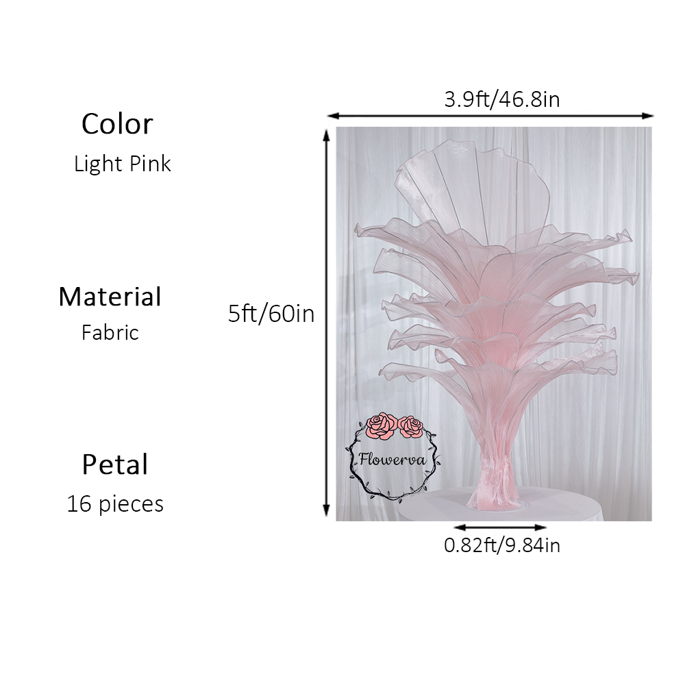 Flowerva Table Flower Wedding Decoration Light Pink