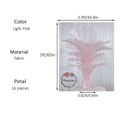 Flowerva Table Flower Wedding Decoration Light Pink
