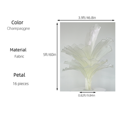 Flowerva Height Fabric Table Flower Wedding Decor(Without Flowers)
