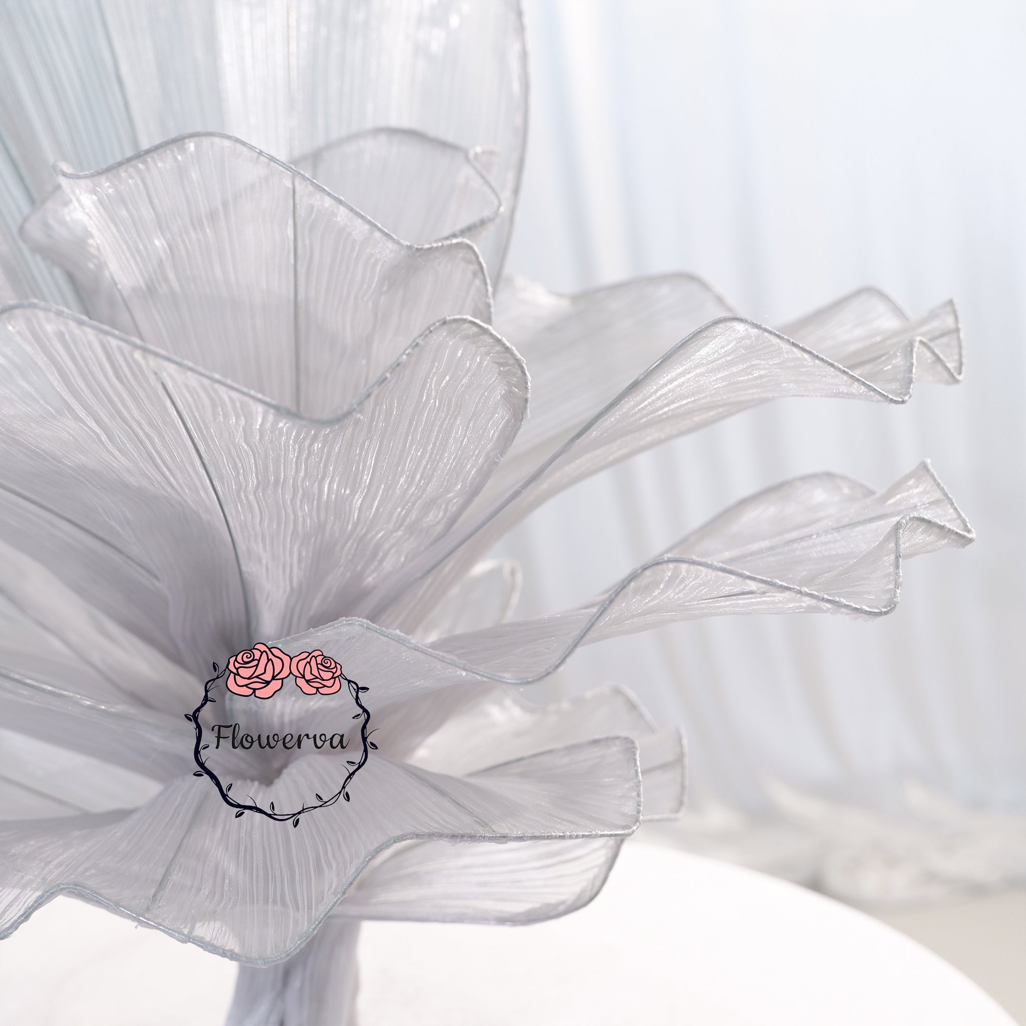 Flowerva Wedding Table Flower Decoration Grey