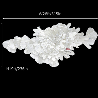 Flowerva "Flowers Blooming on the Clouds" Wedding Art Installation