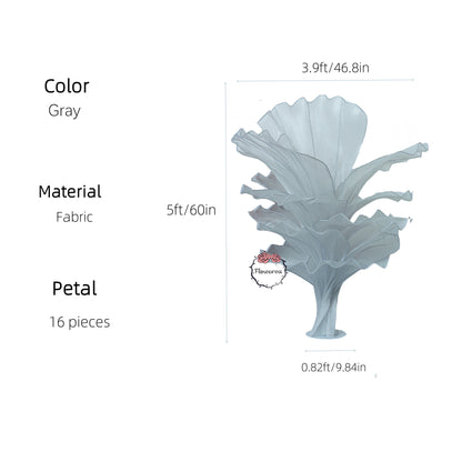 Flowerva''Morning Mist in the Mountains'' gray wedding table flower decoration