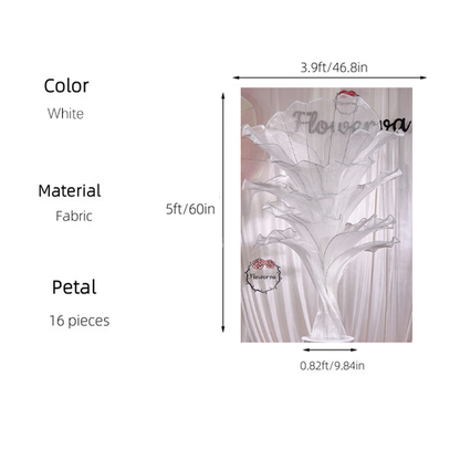 Flowerva Height Fabric Table Flower Wedding Decor(Without Flowers)