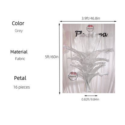 Flowerva Height Fabric Table Flower Wedding Decor(Without Flowers)