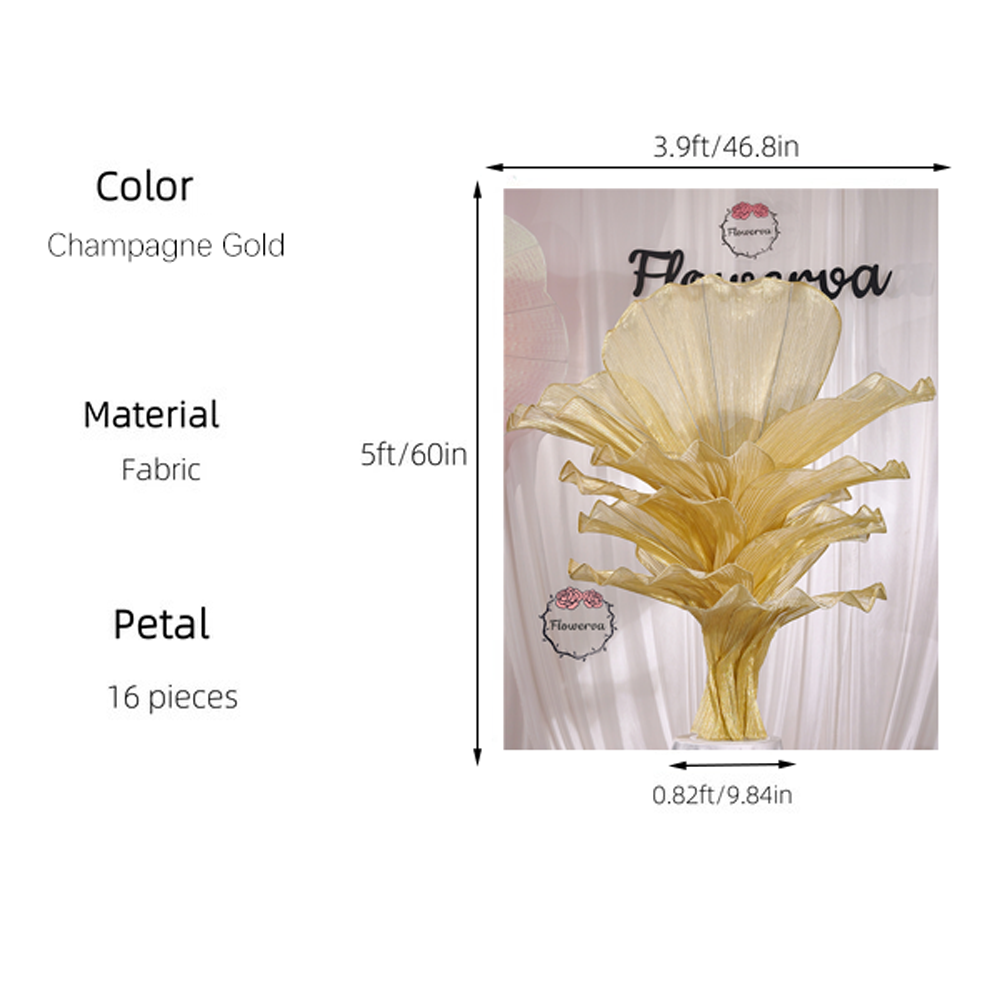 Flowerva Height Fabric Table Flower Wedding Decor(Without Flowers)