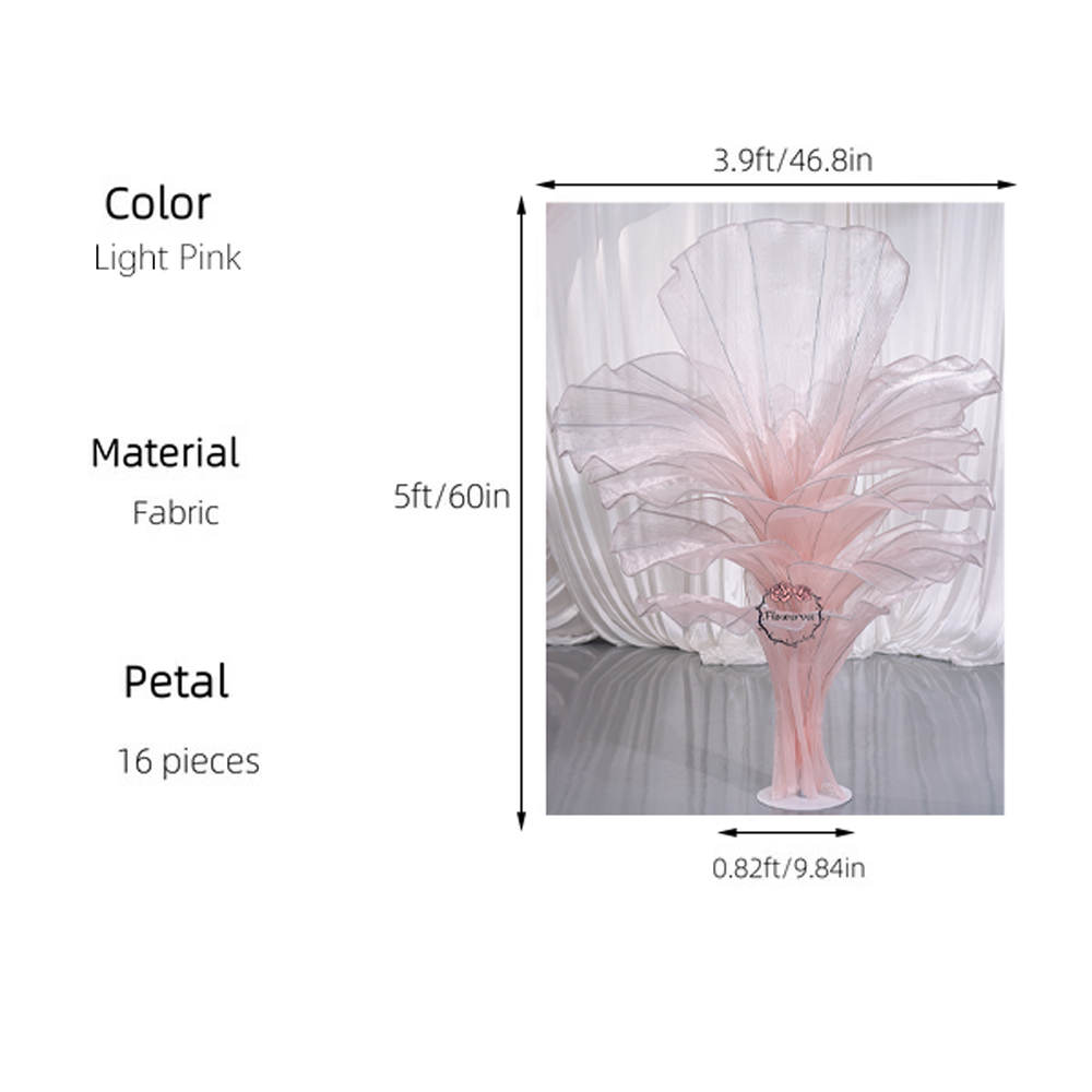 Flowerva Height Fabric Table Flower Wedding Decor(Without Flowers)
