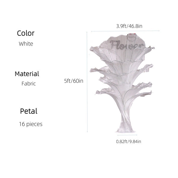 Flowerva Pure White Artistic Wedding Table Decorations