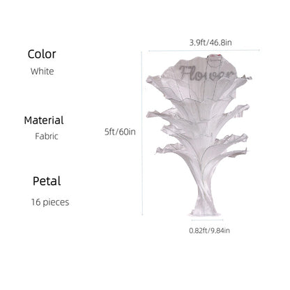 Flowerva Pure White Artistic Wedding Table Decorations