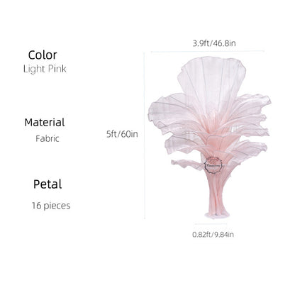 Flowerva Height Fabric Table Flower Wedding Decor(Without Flowers)