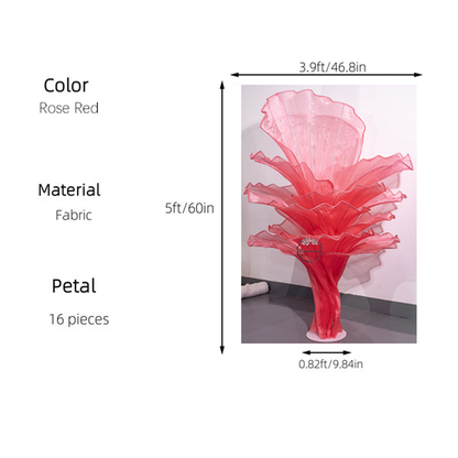 Flowerva Height Fabric Table Flower Wedding Decor(Without Flowers)