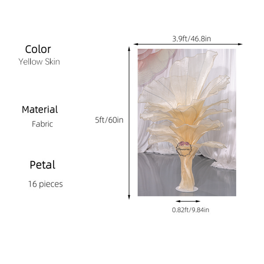 Flowerva Height Fabric Table Flower Wedding Decor(Without Flowers)