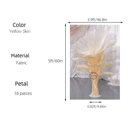 Statement Flowerva Yellow Skin Table Flower Wedding Decoration
