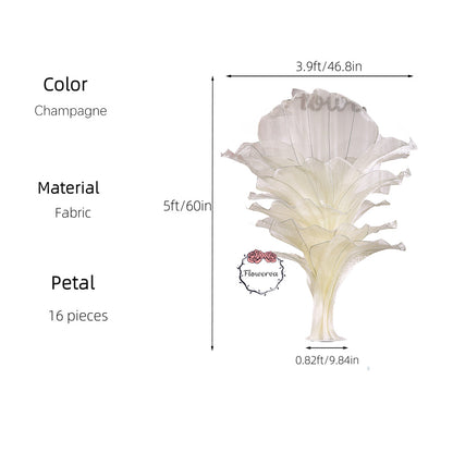 Flowerva Height Fabric Table Flower Wedding Decor(Without Flowers)