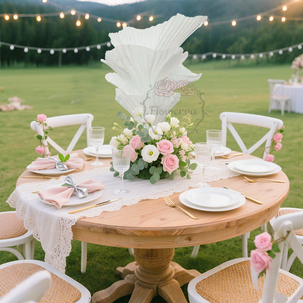 Flowerva "Romantic Light" Table Flower Wedding Decoration/Home Decor