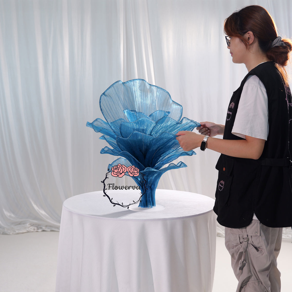 Flowerva Signature Sculptural Floral Centerpiece