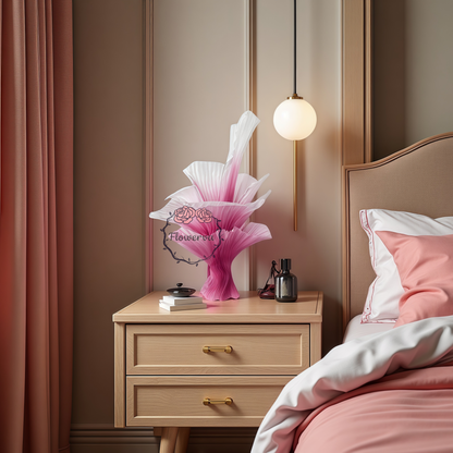 Flowerva "Romantic Light" Table Flower Wedding Decoration/Home Decor