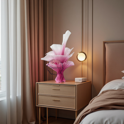 Flowerva "Romantic Light" Table Flower Wedding Decoration/Home Decor