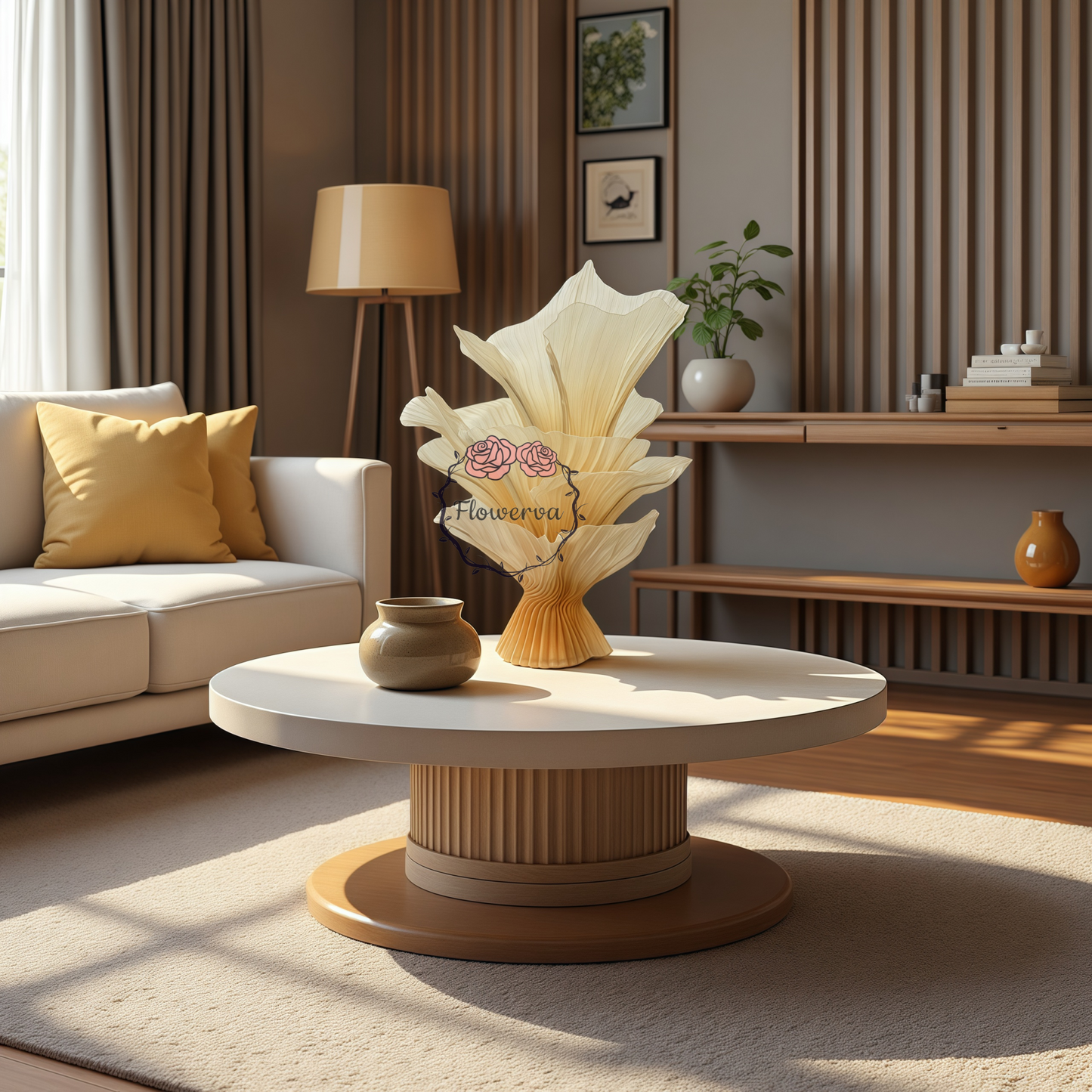 Flowerva Champagne Table Flower Wedding Table Centerpiece