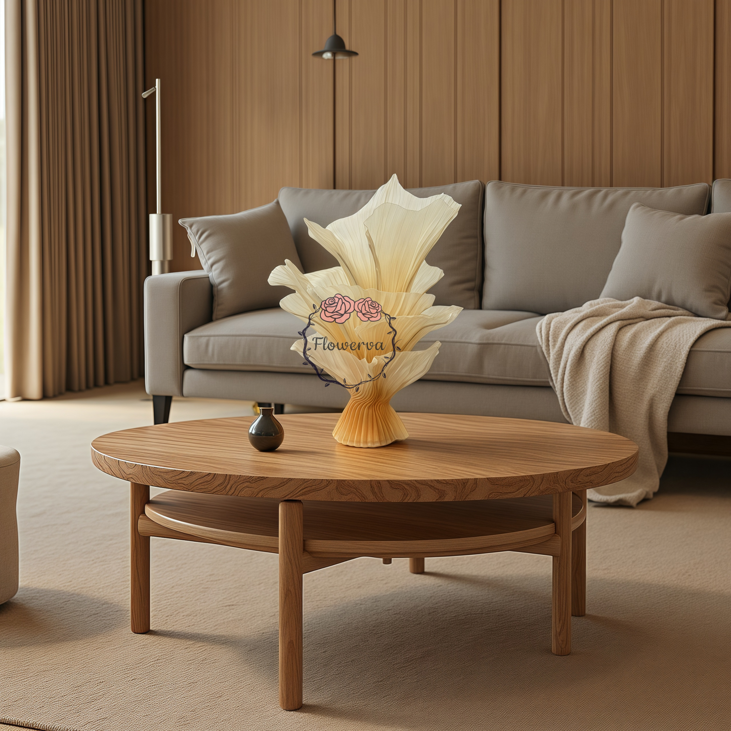 Flowerva Champagne Table Flower Wedding Table Centerpiece