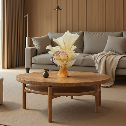 Flowerva Champagne Table Flower Wedding Table Centerpiece