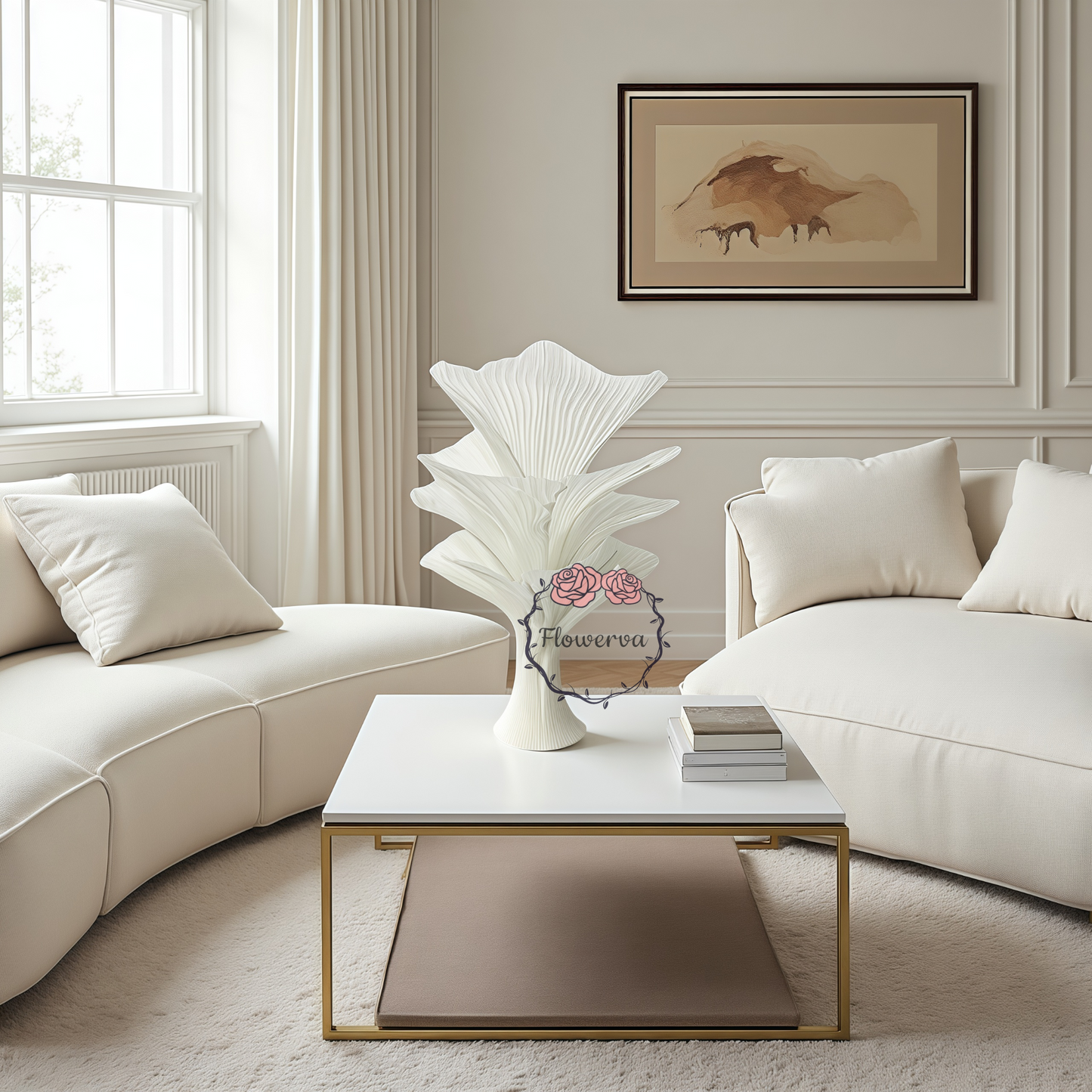 Flowerva "Romantic Light" Table Flower Wedding Decoration/Home Decor