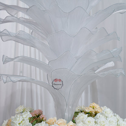 Flowerva Pure White Artistic Wedding Table Decorations