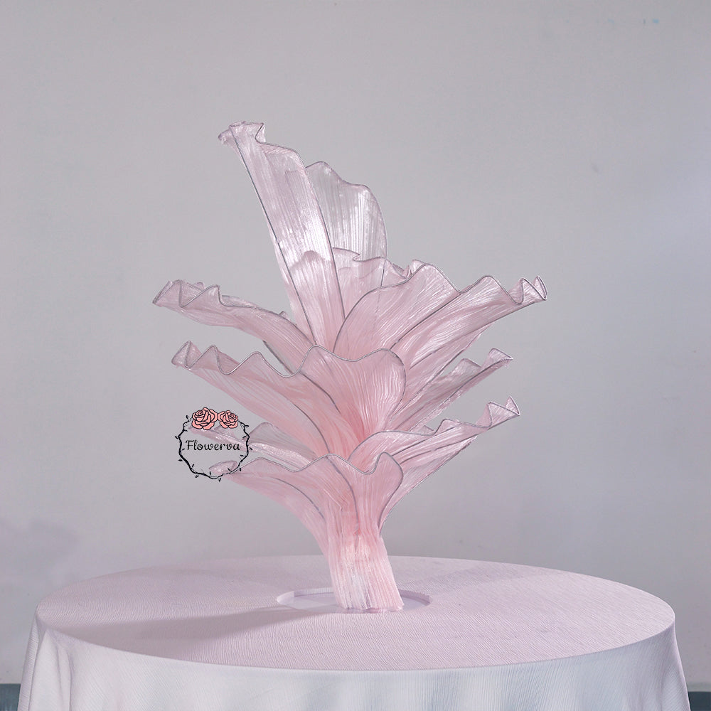 Flowerva Height Fabric Table Flower Wedding Decor(Without Flowers)