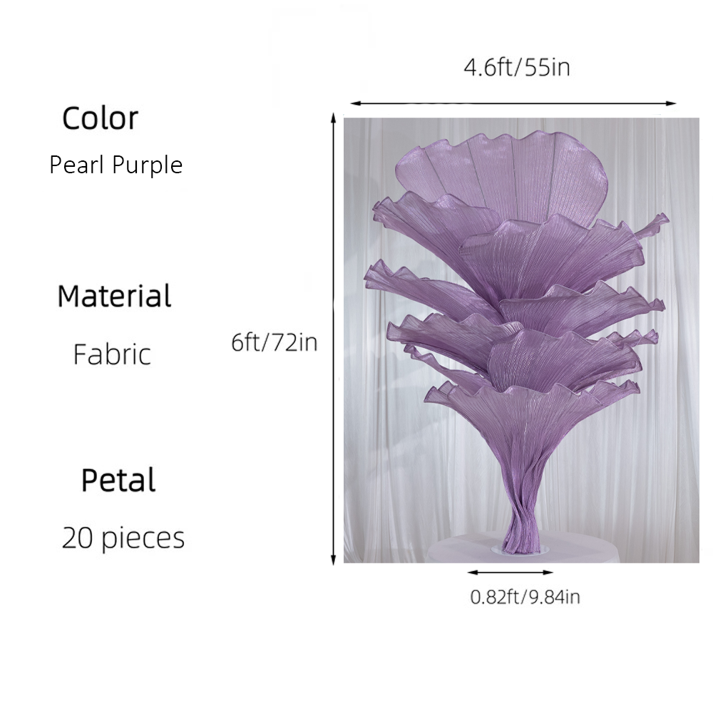 Flowerva Table Flower Wedding Decoration Pearl Purple