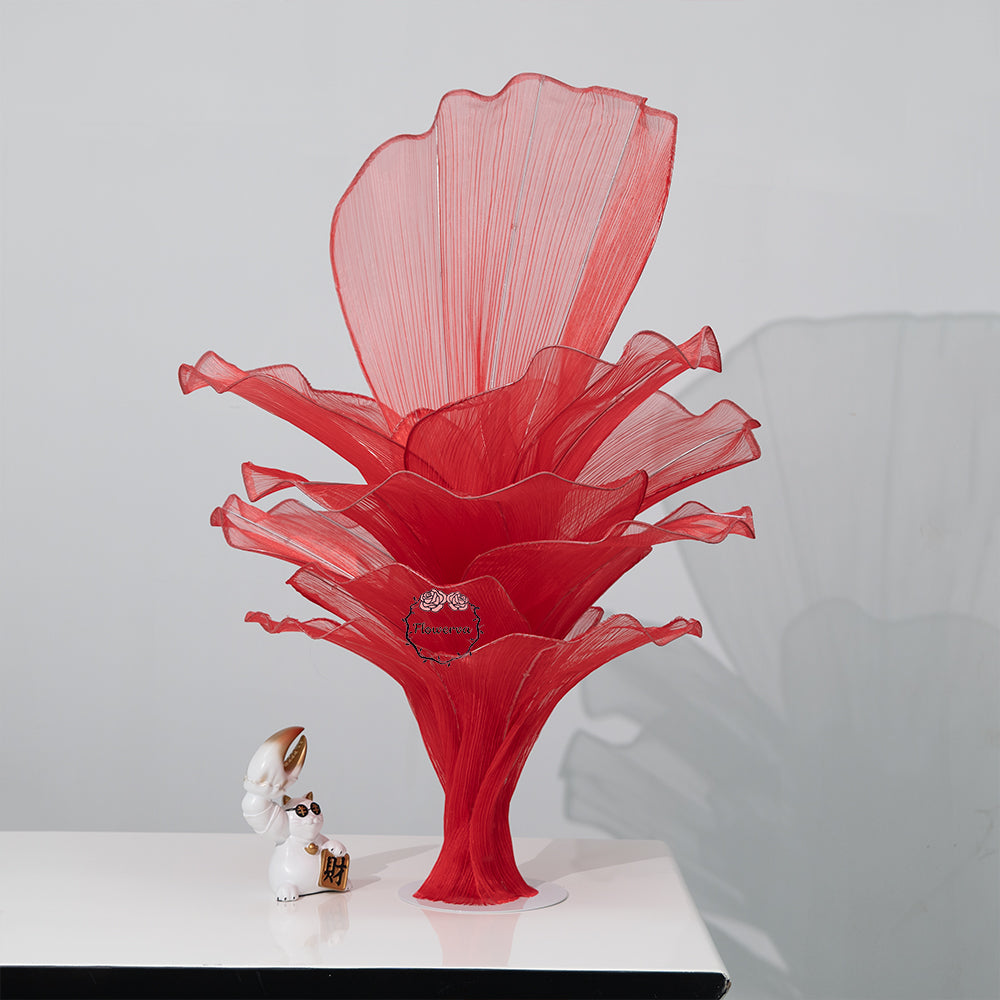 Flowerva Red Vintage Aesthetic Wedding Home Art Installation