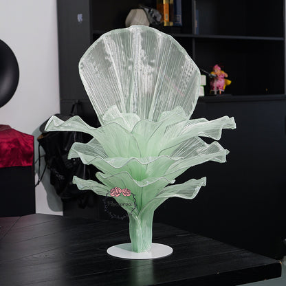 Flowerva Light Green Table Flower Wedding Decoration (With Base)