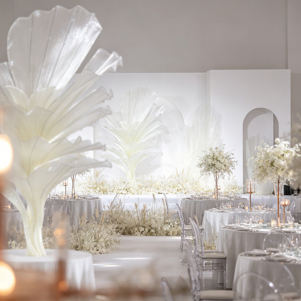 Flowerva Height Fabric Table Flower Wedding Decor(Without Flowers)